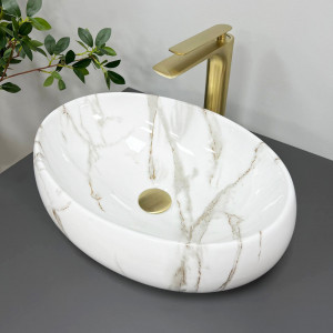 Умывальник VBI VENEZIA GRANIT GLOSSY накладной VBI-012404 фото