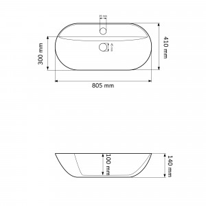 Умывальник VBI BERGAMO S MARMO GLOSSY накладной VBI-012502 фото