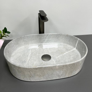 Умывальник VBI VERONA 50 GREY STONE GLOSSY накладной VBI-011310 фото