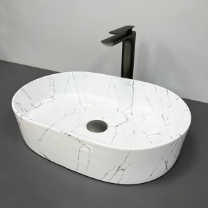 Умывальник VBI BARI S MARMO GLOSSY накладной VBI-011604 фото