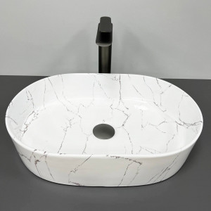 Умывальник VBI BARI S MARMO GLOSSY накладной VBI-011604 фото