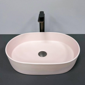 Умывальник VBI VERONA 50 BLACK WHITE накладной VBI-011309 фото