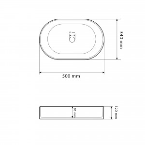 Умывальник VBI VERONA 50 BLACK MATT накладной VBI-011317 фото
