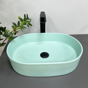 Умывальник VBI VERONA 50 TURKUS MATT накладной VBI-011318 фото