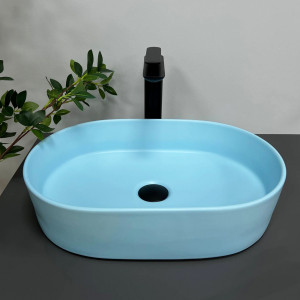 Умывальник VBI VERONA 50 BLUE MATT накладной VBI-011321 фото