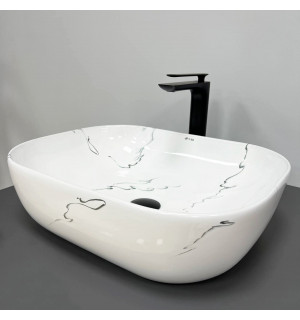 Умывальник VBI BERGAMO MARMO GLOSSY накладной VBI-012501 фото