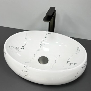 Умывальник VBI ANDRIA M WHITE накладной VBI-011701 фото