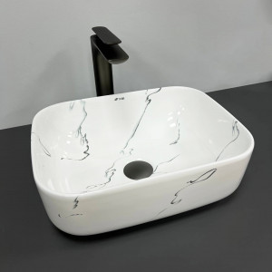 Умывальник VBI PALERMO S MARMO GLOSSY накладной VBI-012305 фото