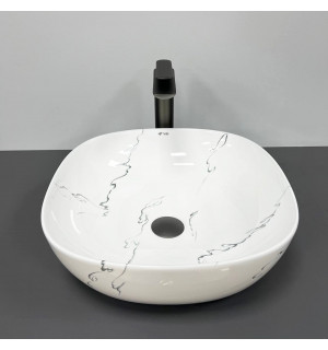 Умывальник VBI BERGAMO S MARMO GLOSSY накладной VBI-012502 фото