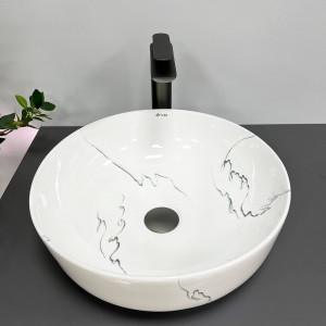 Умывальник VBI BARI S MARMO GLOSSY накладной VBI-011604 фото