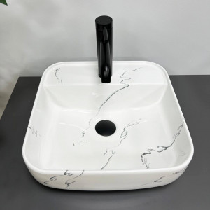 Умывальник VBI RAGUSA S MARMO GLOSSY накладной VBI-014502 фото