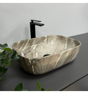 Умывальник VBI RAVENNA JASPER GLOSSY накладной VBI-011211 фото