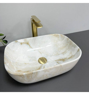 Умывальник VBI RAVENNA LABRADORITE GLOSSY накладной VBI-011212 фото