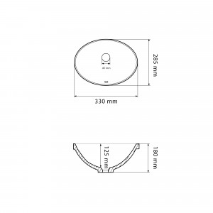 Умывальник VBI MERANO WHITE врезной VBI-018004 фото