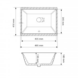 Умывальник VBI PAVIA WHITE накладной VBI-012605 фото