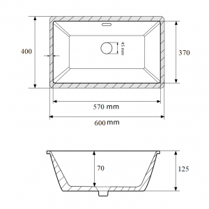 Умывальник VBI MANAROLA WHITE врезной VBI-018006 фото