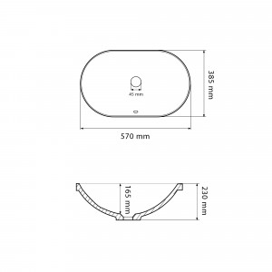 Умывальник VBI RAGUSA WHITE накладной VBI-014500 фото