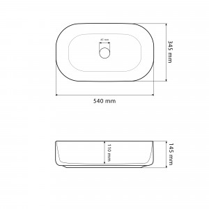 Умывальник VBI IMOLA WHITE накладной VBI-012603 фото