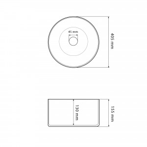 Умывальник VBI CEFALU WHITE накладной VBI-015400 фото