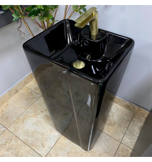 Умывальник VBI VERESE BLACK GLOSSY напольный VBI-019006 фото