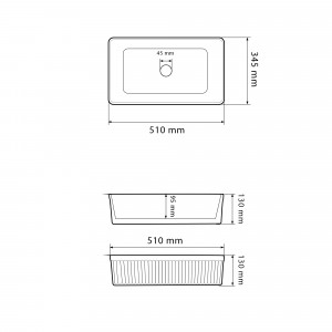 Умывальник VBI BRESCIA BEIGE MATT накладной VBI-013902 фото