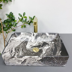 Умывальник VBI LATINA DARK MARMO MATT накладной VBI-013104 фото