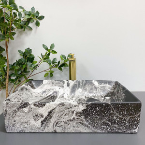 Умывальник VBI LATINA DARK MARMO MATT накладной VBI-013104 фото