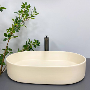 Умывальник VBI ARABBA M BEIGE STONE MATT накладной VBI-013504 фото