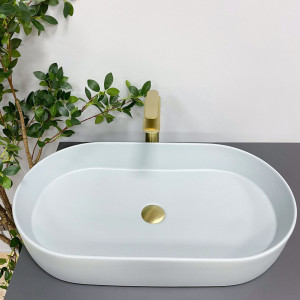 Умывальник VBI VERONA 70 SMOKE BLUE накладной VBI-011307 фото