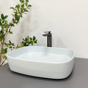 Умывальник VBI ATRANI SMOKE BLUE накладной VBI-013602 фото