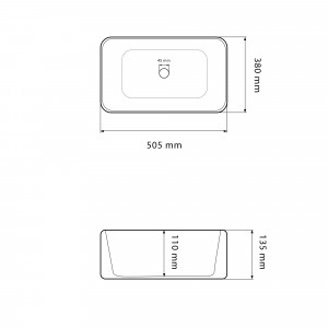 Умывальник VBI UDINE MARBLE BLUE MATT накладной VBI-012103 фото