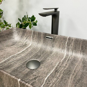 Умывальник VBI ARABBA M DARK STONE MATT накладной VBI-013503 фото