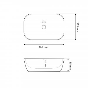 Умывальник VBI RAVENNA TRAVERTINE GLOSSY накладной VBI-011204 фото