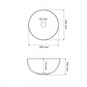 Умывальник VBI AMALFI BLACK ONYX MATT накладной VBI-013403 фото