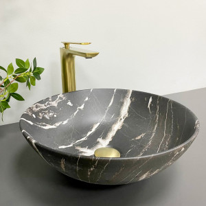 Умывальник VBI MATERA BLACK MATT напольный VBI-019007 фото