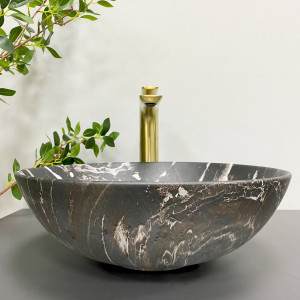 Умывальник VBI AMALFI BLACK ONYX MATT накладной VBI-013403 фото