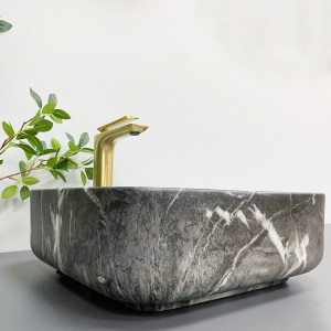 Умывальник VBI ALGHERO BLACK ONYX MATT накладной VBI-013303 фото