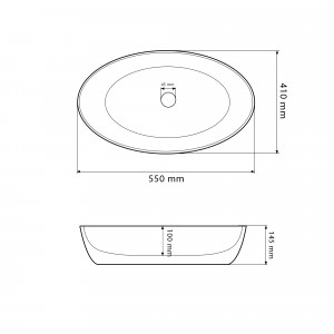 Умывальник VBI UDINE MARBLE BLUE MATT накладной VBI-012103 фото