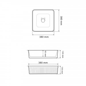 Умывальник VBI BOLZANO BEIGE MATT накладной VBI-013802 фото