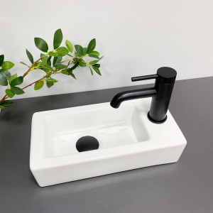 Умывальник VBI TURIN MARBLE BLACK GLOSSY накладной VBI-011505 фото