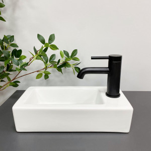 Умывальник VBI TURIN MARBLE BLACK GLOSSY накладной VBI-011505 фото