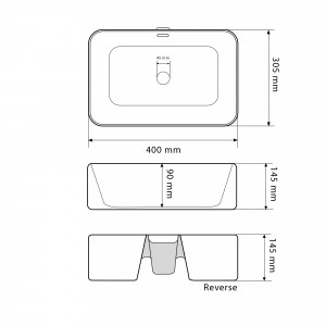 Умывальник VBI CORTONA WHITE накладной VBI-012608 фото
