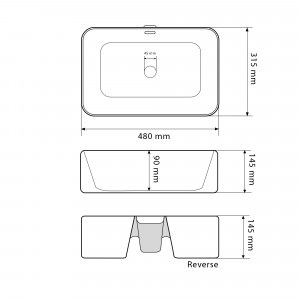 Умывальник VBI ARABBA WHITE накладной VBI-013501 фото
