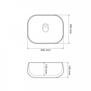 Умывальник VBI TRICASE WHITE накладной VBI-015800 фото