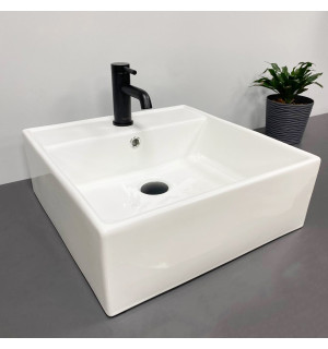 Умывальник VBI TERAMO WHITE накладной подвесной VBI-014701 фото