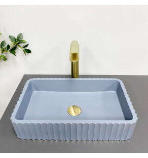 Умывальник VBI FLORENTIA BLUE MATT накладной VBI-015003 фото