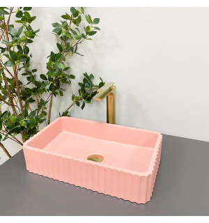 Умывальник VBI FLORENTIA PINK MATT накладной VBI-015005 фото