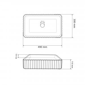 Умывальник VBI FLORENTIA PINK MATT накладной VBI-015005 фото