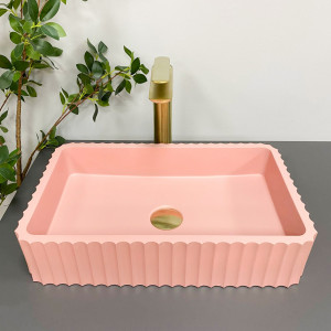 Умывальник VBI FLORENTIA PINK MATT накладной VBI-015005 фото