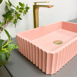 Умывальник VBI FLORENTIA PINK MATT накладной VBI-015005 фото